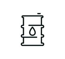 Oil barrel icon vector logo design template