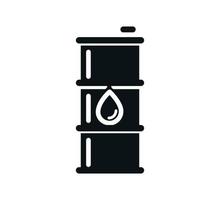 Oil barrel icon vector logo design template