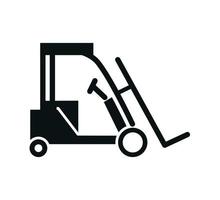 Forklift icon vector logo design template