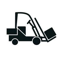 Forklift icon vector logo design illustration