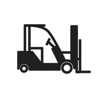 Forklift icon vector logo design template