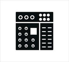 Mixer equalizer audio flat style trendy vector