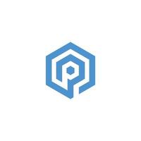 vector de plantilla de diseño de logotipo de letra p o pp