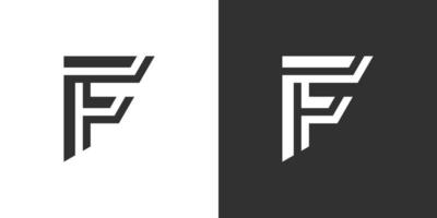 vector de plantilla de diseño de logotipo de letra inicial f.