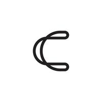 Initial letter C vector logo design concept.