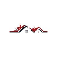 Roof and home logo vector design concept. Real estate logo.