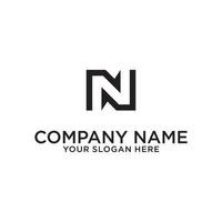 Letter N or NN monogram logo design vector. vector