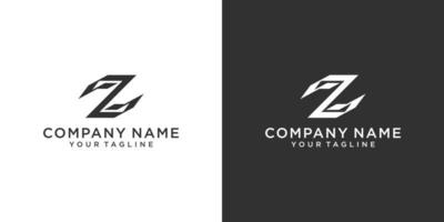 Letter Z or ZZ monogram logo design vector. vector