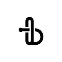 B or BB initial letter logo design vector. vector