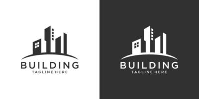 Building idea vector logo design template