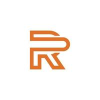 Initial letter R initial logo design concept. vector