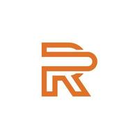 Initial letter R initial logo design concept. vector