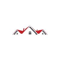 Roof and home logo vector design concept. Real estate logo.