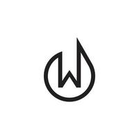 Initial letter W logo design vector template