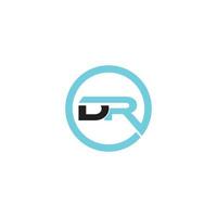 DR or RD initial letter logo design concept vector