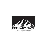 Mountain vector logo design template. Mountain logo