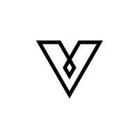 Letter V or VV logo design template vector