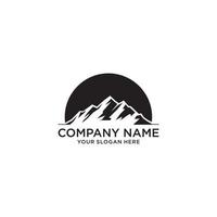 Mountain vector logo design template. Mountain logo
