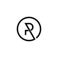 Initial letter R initial logo design concept. vector