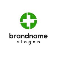 Vector graphic of medical logo design template