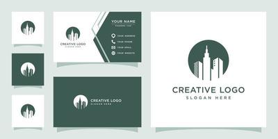 Vector graphic of city logo design template