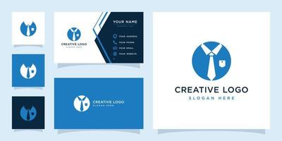 Vector graphic of tie logo design template