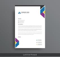 Modern Creative and Clean business style letterhead Design of your corporate project design. set to print with vector illustration. Business letterhead bundle.