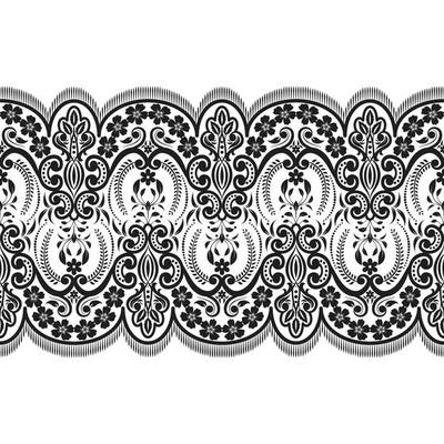 Vertical Seamless pattern lace.