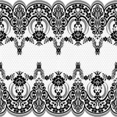 Vertical Seamless pattern lace.