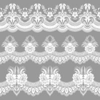 lace ornaments set vector