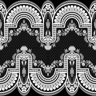 Vertical Seamless pattern lace.