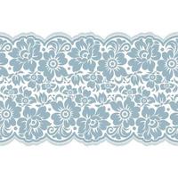 Lace roses vertical seamless border Royalty Free Vector