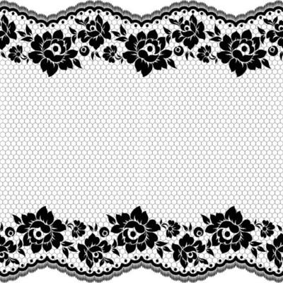 Vertical Seamless pattern lace.