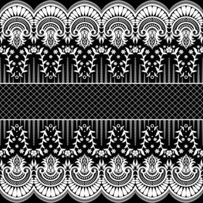 Vertical Seamless pattern lace.