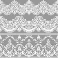 lace ornaments set vector