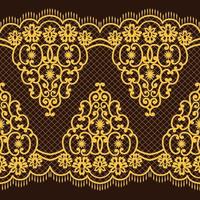 Seamless flower lace pattern vector