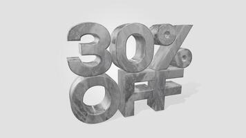 30 off 3d illustration use for landing page, template, ui, web, poster, banner, flyer, background, gift card, coupon, label, wallpaper,sale promotion,advertising, marketing photo