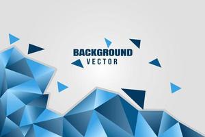 diseño de fondo de vector geométrico en azul