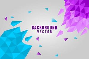 geometric background in turquoise green and purple vector