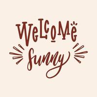 Happy Summer Handwritten Lettering Print vector