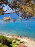 Beautiful bay at Akamas Peninsula, Cyprus near the Aphrodite Baths photo