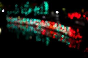 Abstract bokeh light effects on the night. Black background with colorful light effects. background with  Blur bokeh effects. Abstract background texture photo