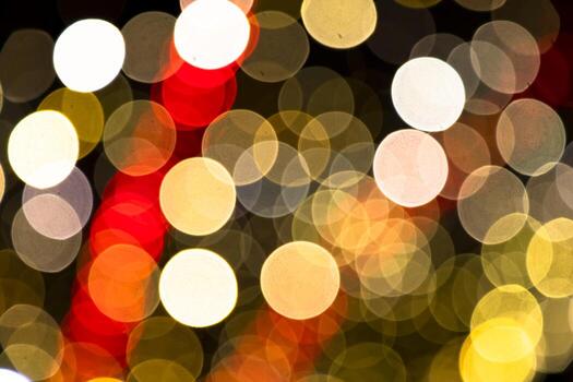 Abstract bokeh light effects on the night. Black background with colorful light effects. background with  Blur bokeh effects. Abstract background texture photo
