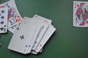 KIEV, UKRAINE - JULY 5, 2022 Playing cards for different gambling photo