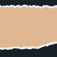 tiras de papel de colores rasgadas aisladas sobre fondo beige. trozos de papel arrugados realistas con bordes rasgados. fragmentos rayados de páginas de cuaderno. ilustración vectorial vector