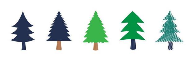 Collection of Christmas decorations, holiday gifts, winter knitted woolen clothes,trees, vector