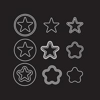 icono de estrella arte vectorial, iconos y gráficos para descarga gratuita vector