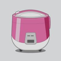 Home Rice Cooker Kitchen Equipment Cook vector