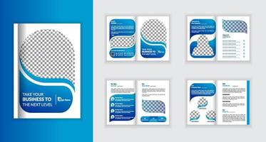 Company profile brochure template layout design multipage corporate business brochure template design vector