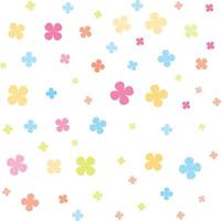 patrón de flores en colores pastel vector